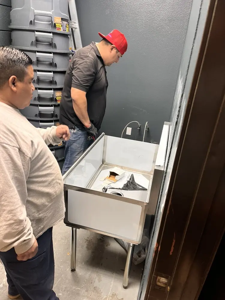 Commercial plumbing and sink installation in Clarksdale