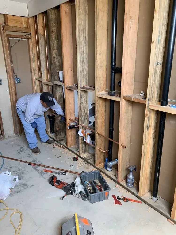 Commercial rough-in plumbing for Water Heater Replacement in Clarksdale